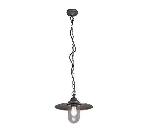 Trio 301760142 záhradná závesná lampa Brenta 1x40W | E27 | IP44 - antracit