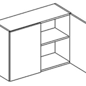 Horná kuchynská skrinka Nora W80