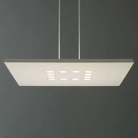 ICONE Confort závesné LED svietidlo vznešená biela, Obývacia izba / jedáleň, hliník, 4.5W, P: 65 cm, L: 65 cm