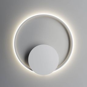 Fabbian Olympic LED svetlo 3 000K Ø 60 cm biela, Obývacia izba / jedáleň, hliník, plast, 36W