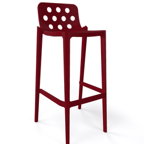 GABER - Barová stolička ISIDORO 66 - nízka, bordová