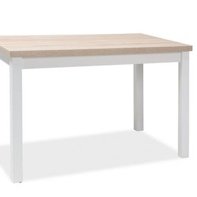 Signal Jedálenský stôl ADAM | 100 x 60 cm Farba: dub sonoma / biely mat