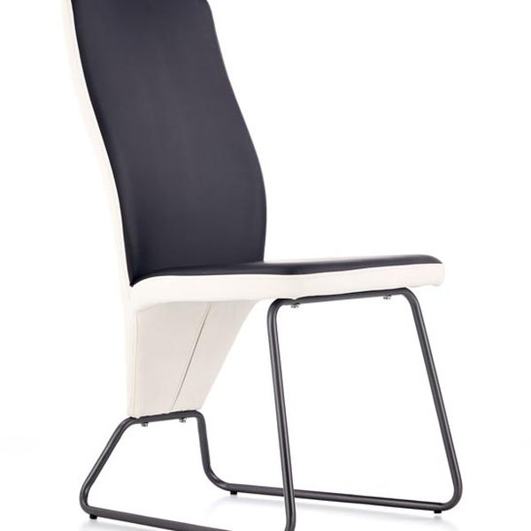 Halmar K300 jedálenská stolička, biela / čierna