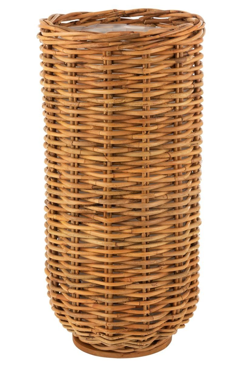 Vysoký okrúhly ratanový kvetináč Rattan honey - Ø51*109 cm