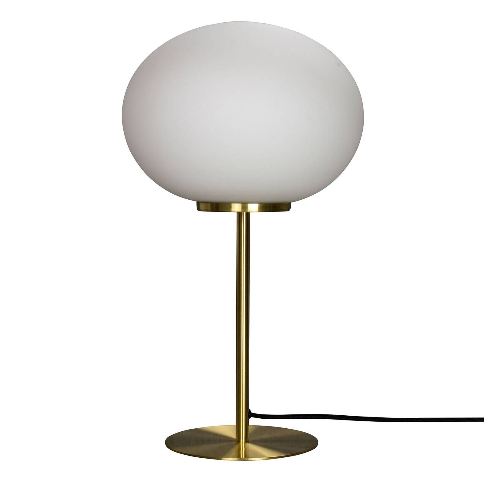 Dyberg Larsen Queen stolná lampa, rám mosadz, Obývacia izba / jedáleň, kov, sklo, E27, 40W, K: 50cm