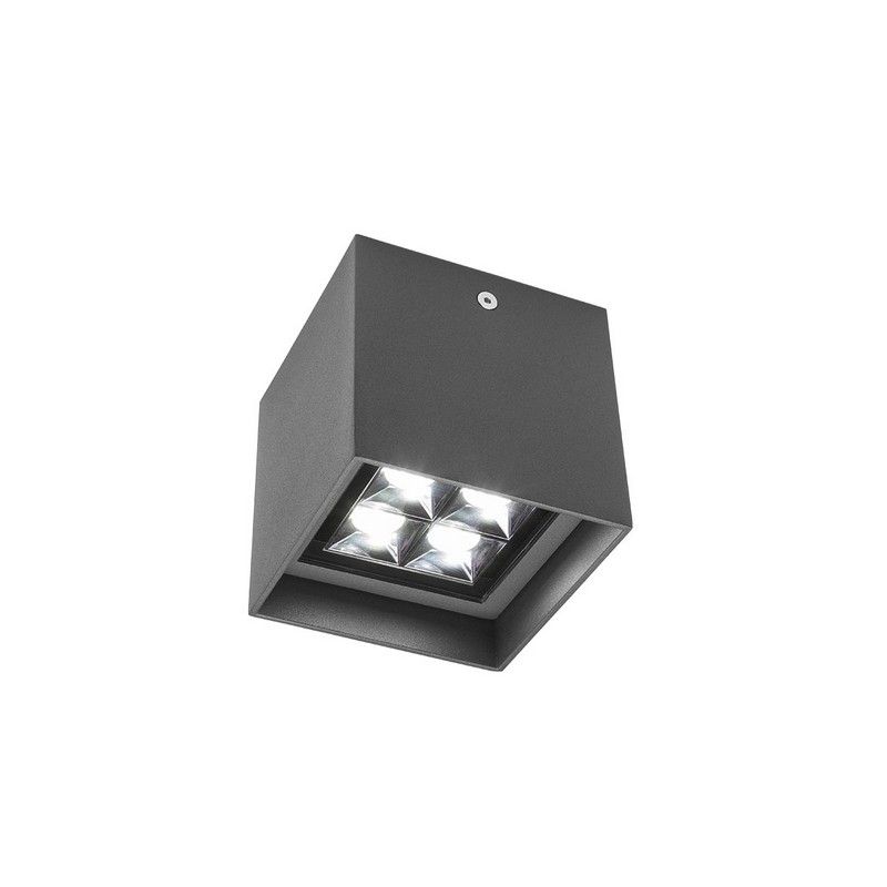 REDO 90229 HUB exteriérové stropné svietidlo POWER LED 12W 605lm 3000K IP54 antracit