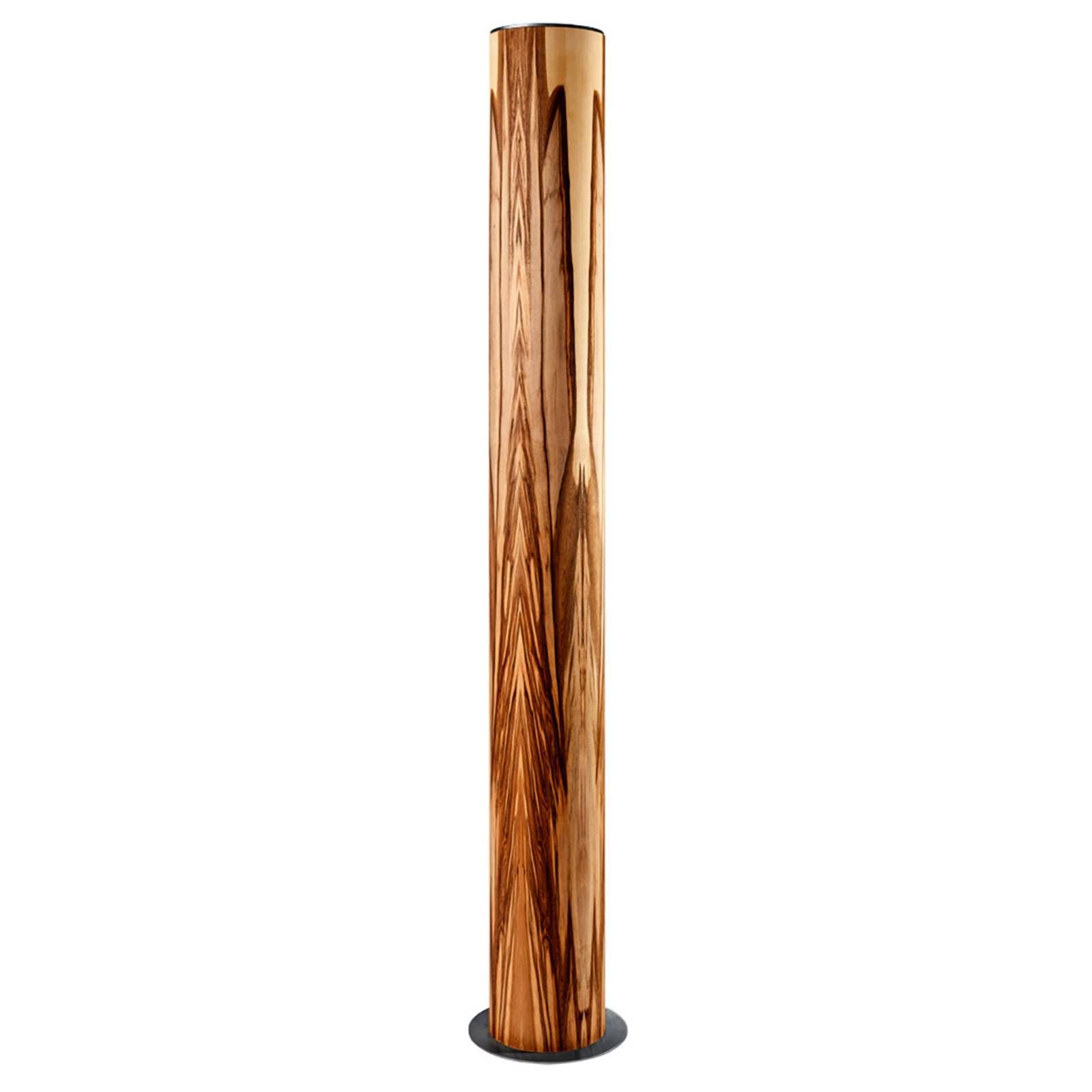 LeuchtNatur Lucerna stojaca lampa orech/oceľ, Obývacia izba / jedáleň, drevo, kov, G13, 22W, K: 160cm