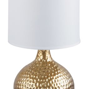 Stolová lampa Rozin (biela + zlatá)