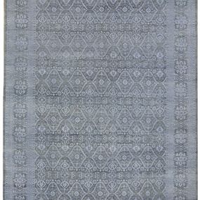 Diamond Carpets koberce Ručne viazaný kusový koberec Diamond DC-HALI B Light grey / blue - 245x305 cm