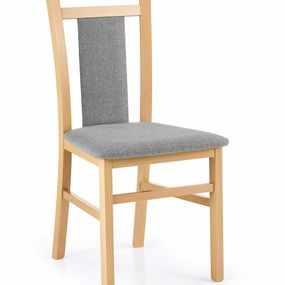 Jedálenská stolička Hubert 8 - dub medový / sivá