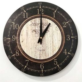 Metal Dekor nástenné hodiny London, priemer 30 cm