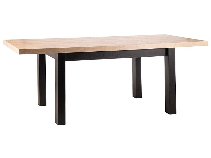 PROVAL jedálenský stôl, dub Artisan / čierna