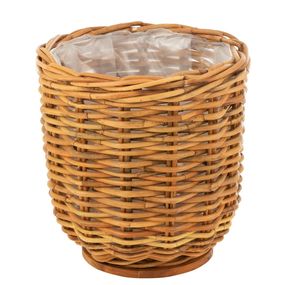 Vysoký okrúhly ratanový kvetináč Rattan honey - Ø52*50 cm