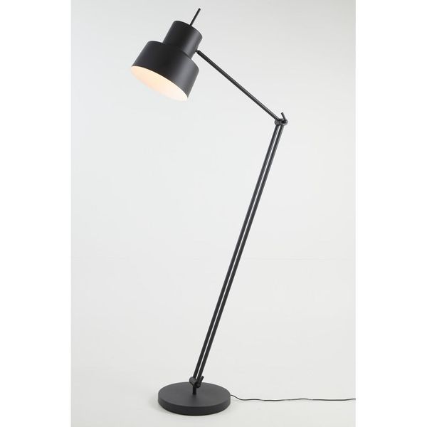 Čierna stojacia lampa (výška 120 cm) Wesly - Light & Living