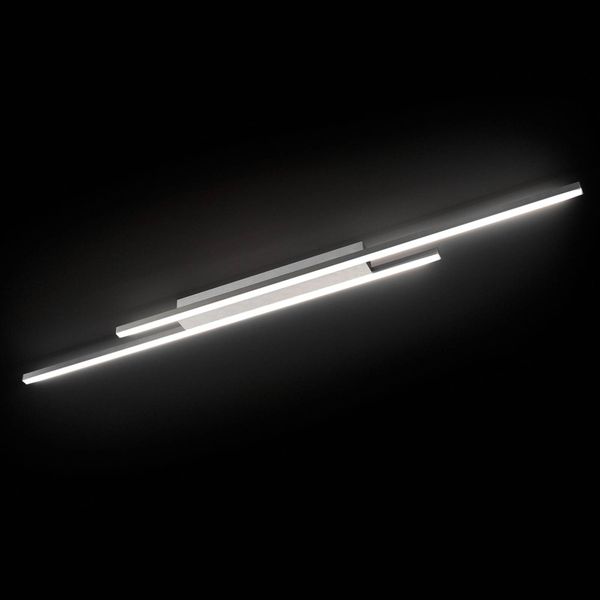 GROSSMANN Forte stropné LED svietidlo, Obývacia izba / jedáleň, hliník, 6.4W, P: 120.8 cm, L: 7.4 cm, K: 5.3cm