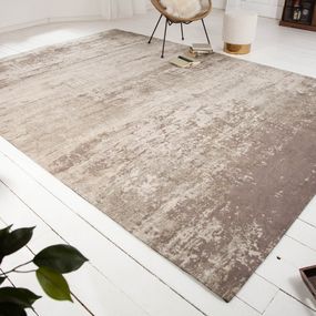 Estila Orientálny nadčasový obdĺžnikový koberec Adassil béžovej farby 350cm