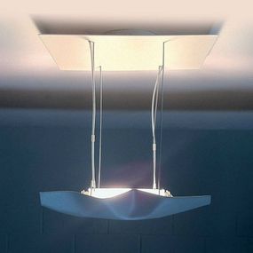 Knikerboker Piccola Crash stropné LED svetlo biele, Obývacia izba / jedáleň, oceľ, 10W, P: 20 cm, L: 18 cm, K: 25cm