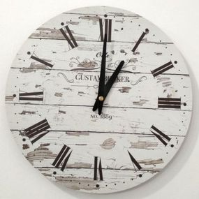 Metal Dekor nástenné hodiny Becker, priemer 30 cm