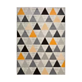 Sivý koberec Universal Leo Triangles, 140 × 200 cm