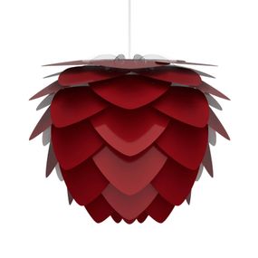 UMAGE Aluvia mini závesná lampa rubínovo-červená, Obývacia izba / jedáleň, hliník, plast, E27, 15W, K: 30cm