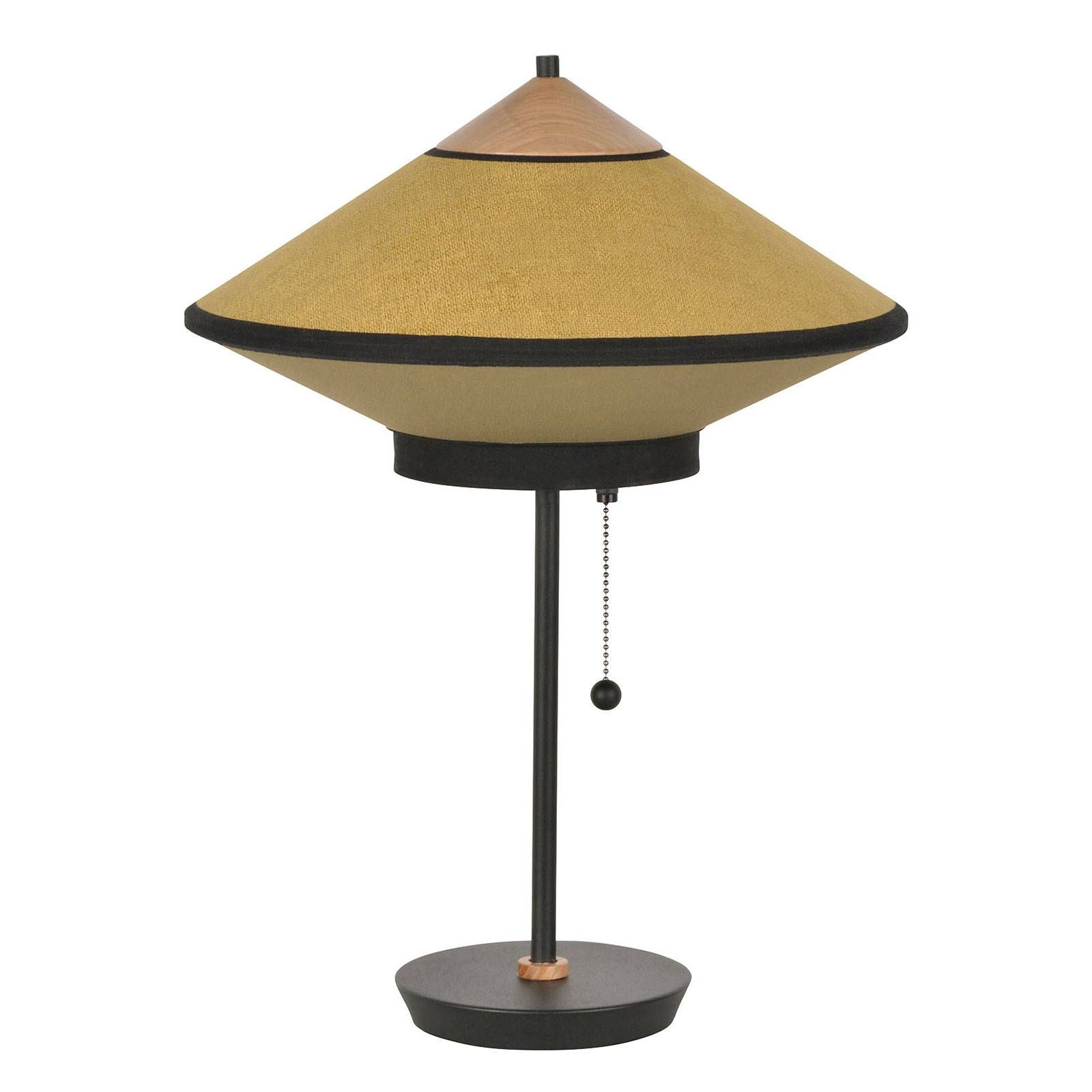 Forestier Cymbal S stolná lampa, bronz, Obývacia izba / jedáleň, kov, zamat, ľan, E14, 40W, K: 48cm