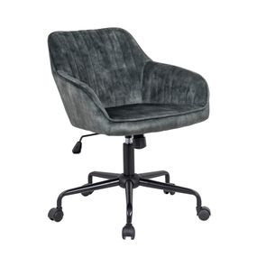 Dizajnová kancelárska stolička Esmeralda zelený zamat