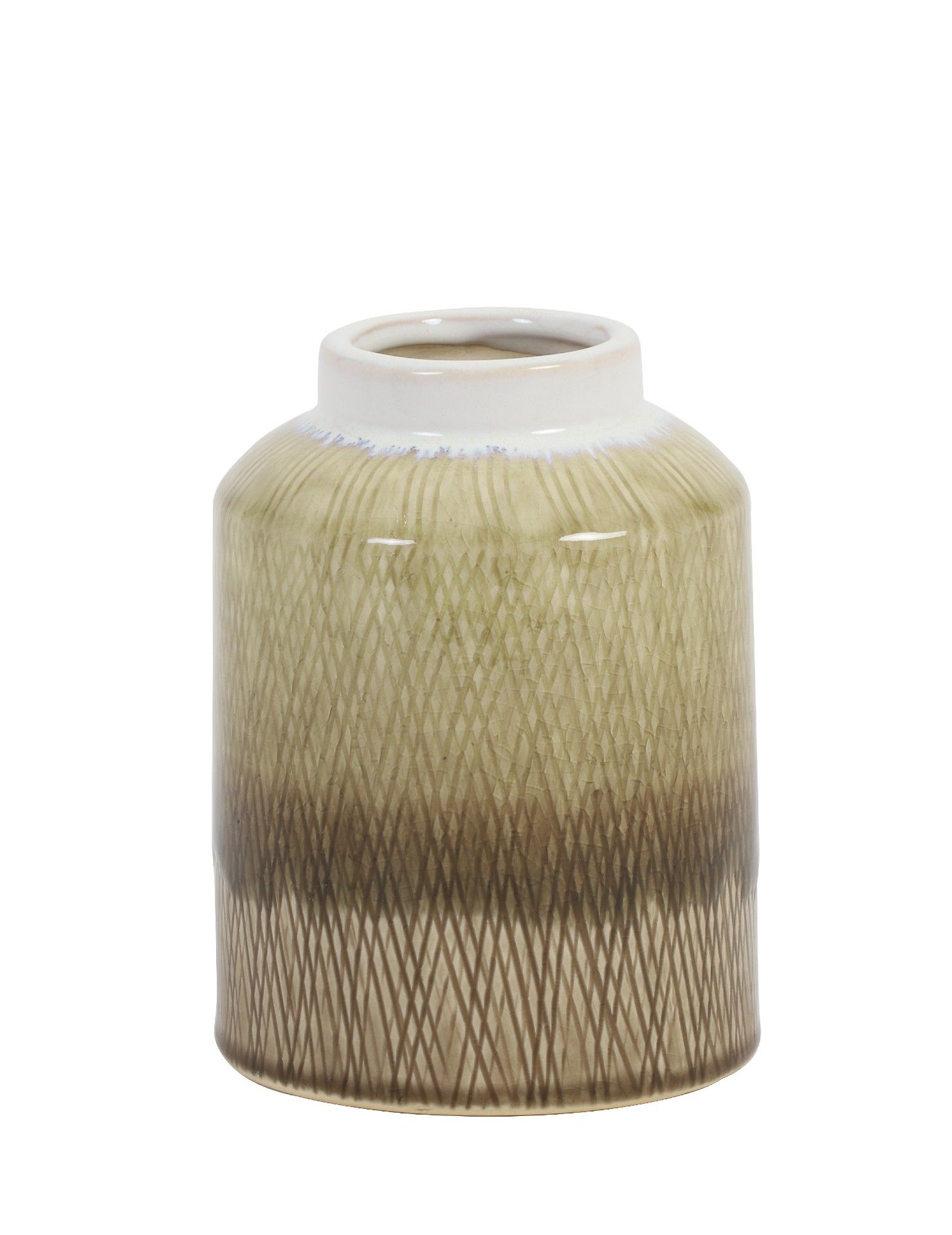 Dekoratívna keramická váza ARISTA, sand,  (S)