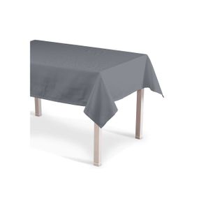 Dekoria Obrus na stôl obdĺžnikový, sivá, 130 × 280 cm, Cotton Panama, 702-07