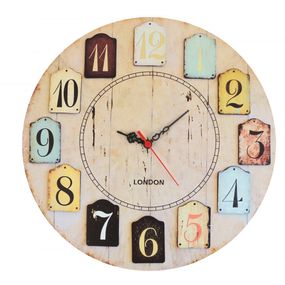 Nástenné hodiny Retro 40 cm viacfarebné