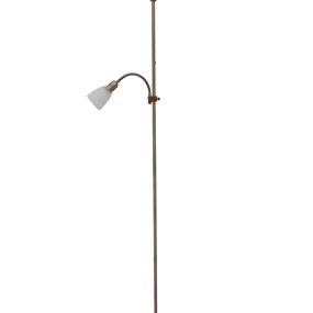 Stojanová lampa Pearl Classic 4019 (bronzová + ryžové kamenné sklo)