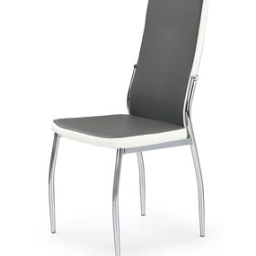 Jedálenská stolička K210 (sivá + biela)