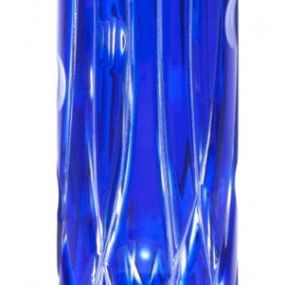 Krištáľová váza Heyday, farba modrá, výška 230 mm