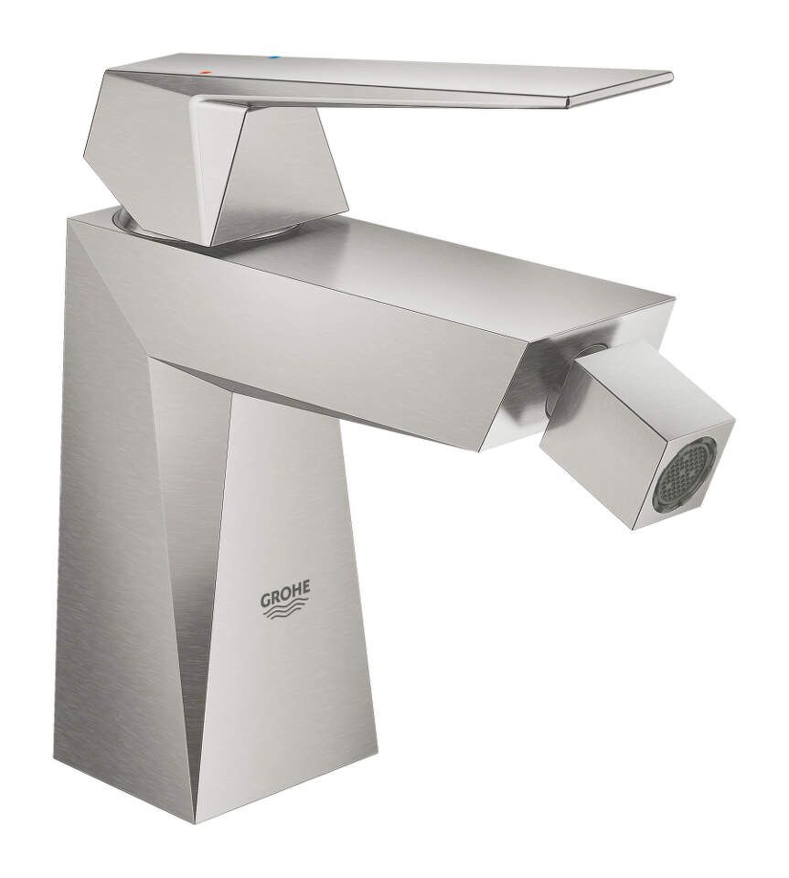 Grohe Allure Brilliant - Bidetová batéria s výpusťou, supersteel 23117DC0