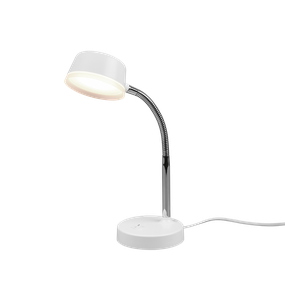 TRIO R52501101 KIKO stolové svietidlo LED D120mm 4,5W/300lm 3000K, biela