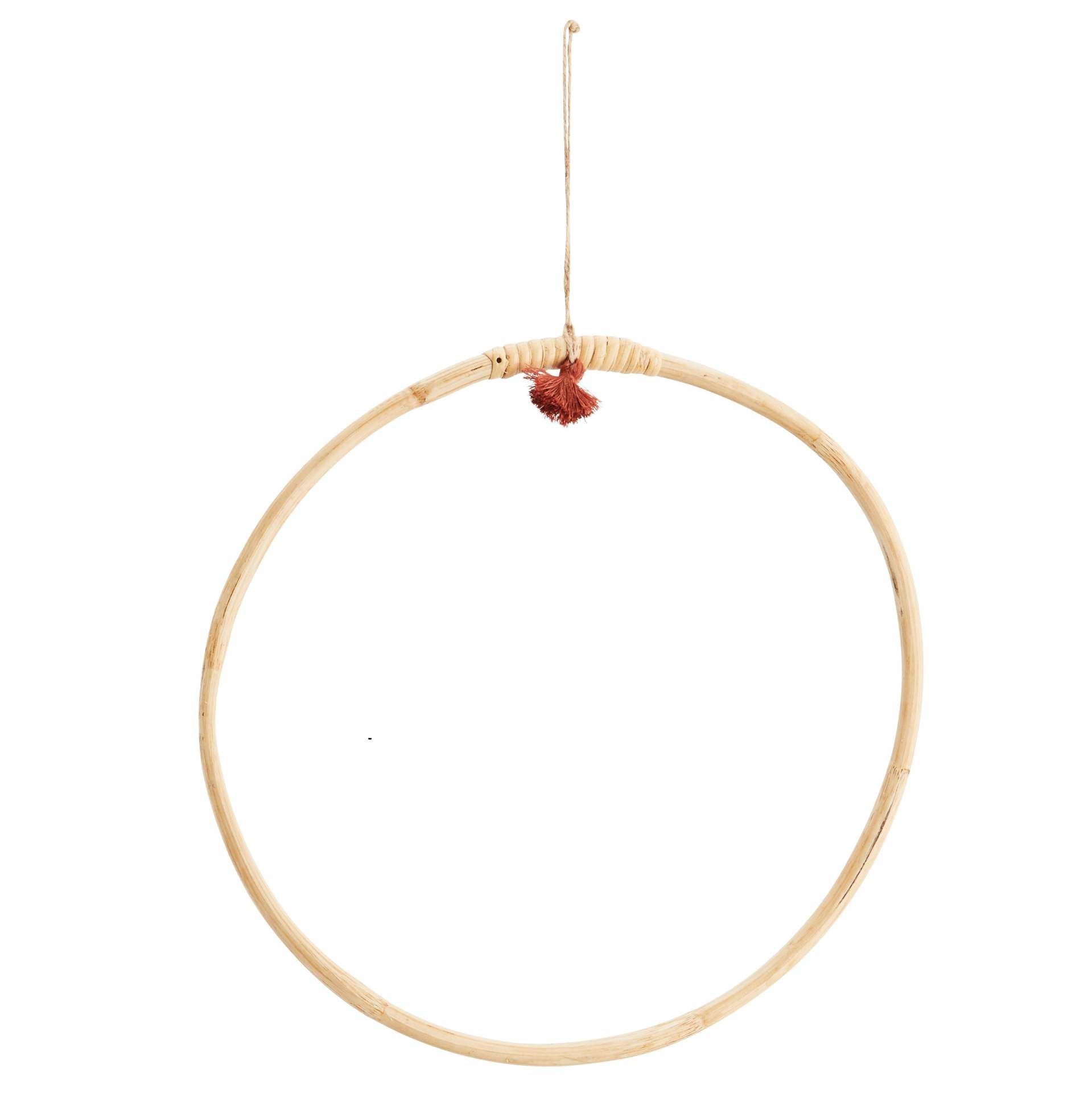 MADAM STOLTZ Závesný bambusový kruh Bamboo 30 cm