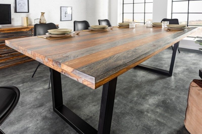 Estila Masívny dizajnový jedálenský stôl Spin 200cm Sheesham