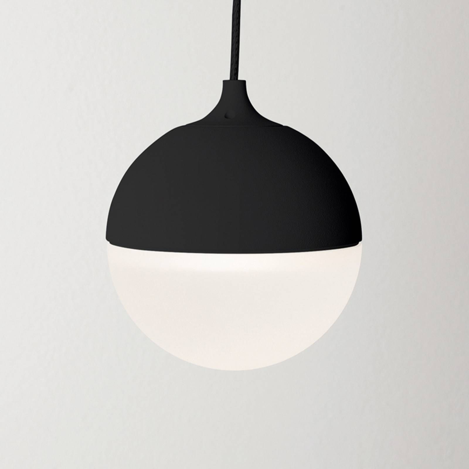 Molto Luce Gilo PD závesné LED svetlo 3000K čierna, Obývacia izba / jedáleň, hliník, sklo, 7W, K: 9cm