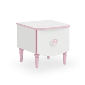 Nočný stolík susy - biela/ružová