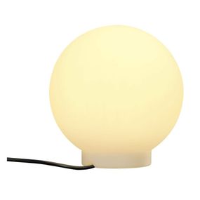 SLV BIG WHITE ROTOBALL FLOOR 25, venkovní stojací lampa, TC-(D,H,T,Q)SE, IP44, koule, bílá, pr. 25 cm, max. 24 W 227219