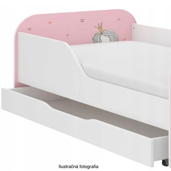 DomTextilu Okúzľujúca detská posteľ so žirafou 160 x 80 cm  Biela 46843