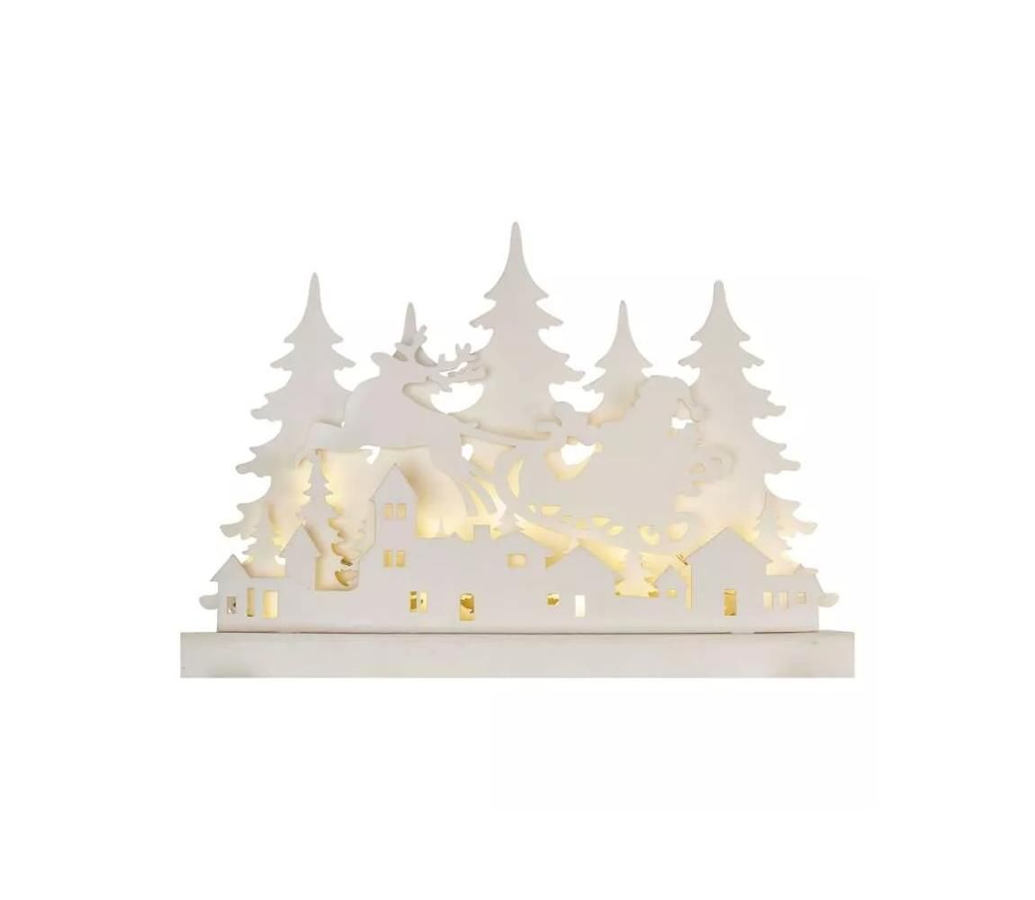 LED Vianočná dekorácia LED/2xAA dedinka