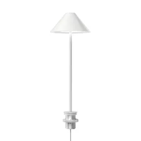 Louis Poulsen Keglen stolová lampa pin 3000K biela, Obývacia izba / jedáleň, hliník, železo, polykarbonát, 8.5W, K: 43.4cm