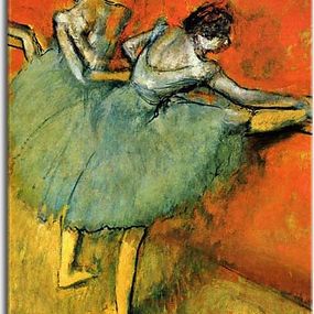Reprodukcie Degas - Dancers at the barre  zs10194