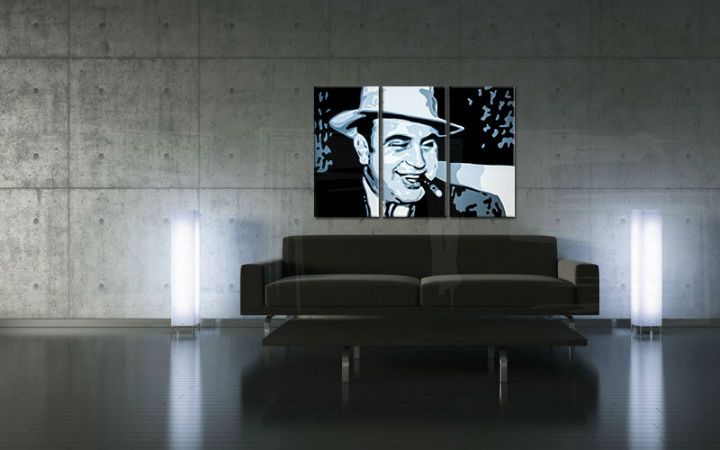 Ručne maľovaný POP Art obraz AL CAPONE