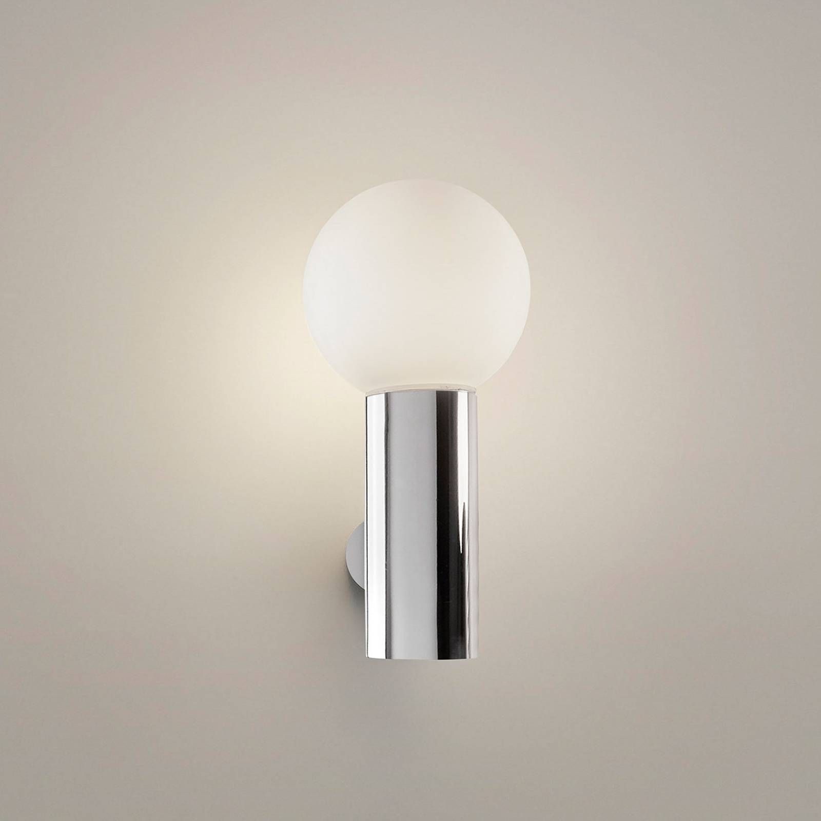 LEDS-C4 Mist kúpeľňové nástenné svetlo 1-pl. chróm, Kúpeľňa, oceľ, sklo, E14, 7W, L: 10 cm, K: 20cm
