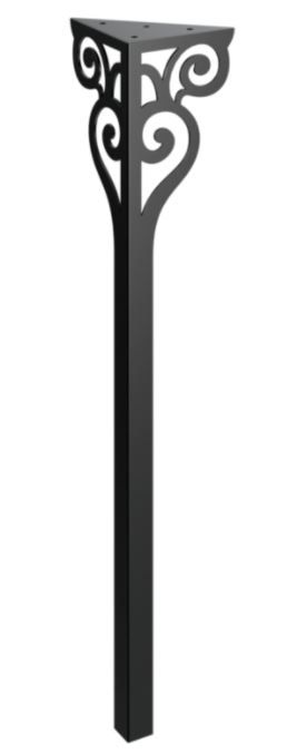 RMP Stolová noha Aiter 72 cm čierna NOHA007/72
