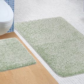 Kúpeľňová sada predložiek Micro 60x100+60x50 cm zelená