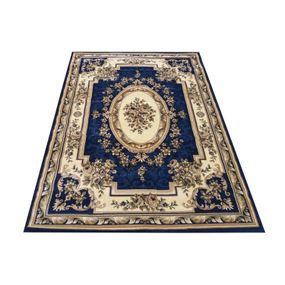 DomTextilu Vintage koberec v krásnej tmavomodrej farbe 25349-158218