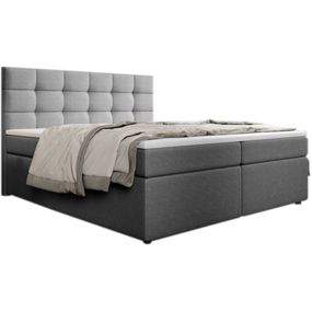 Expedo Čalúnená posteľ boxspring SALMA + topper, 140x200, inari 91