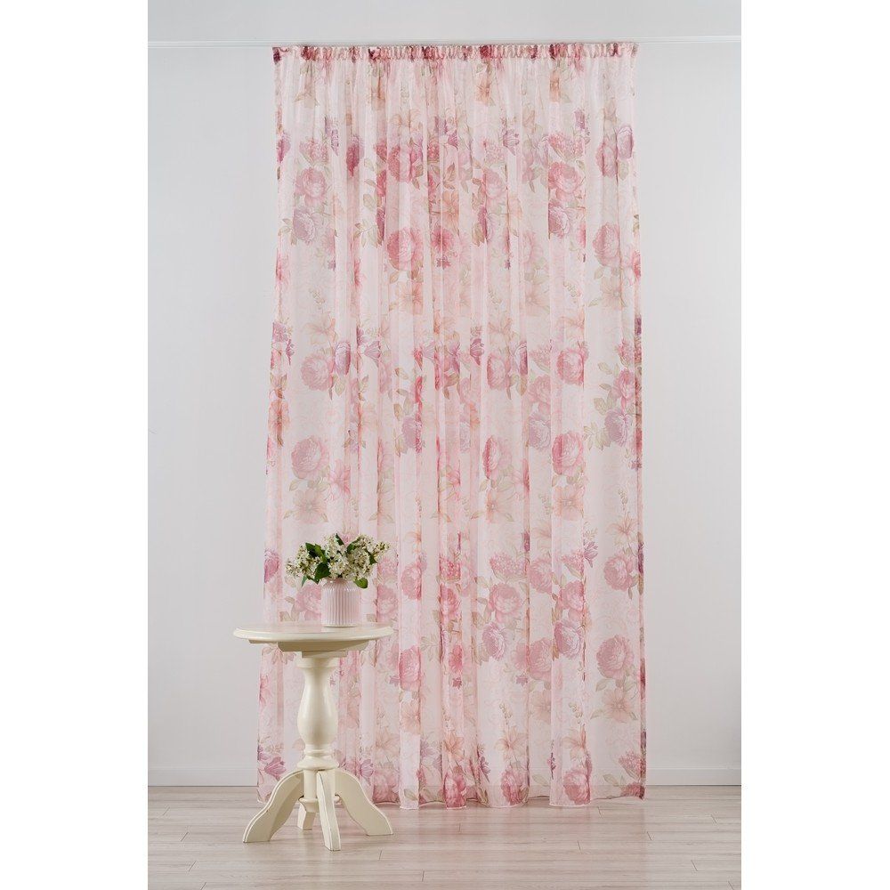 Ružová záclona 300x245 cm Angel – Mendola Fabrics